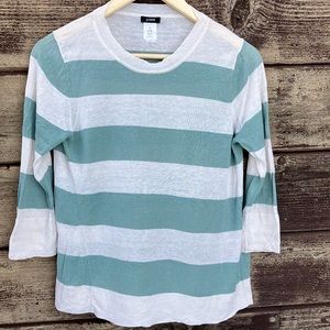 J Crew 3/4 sleeve light weight shirt